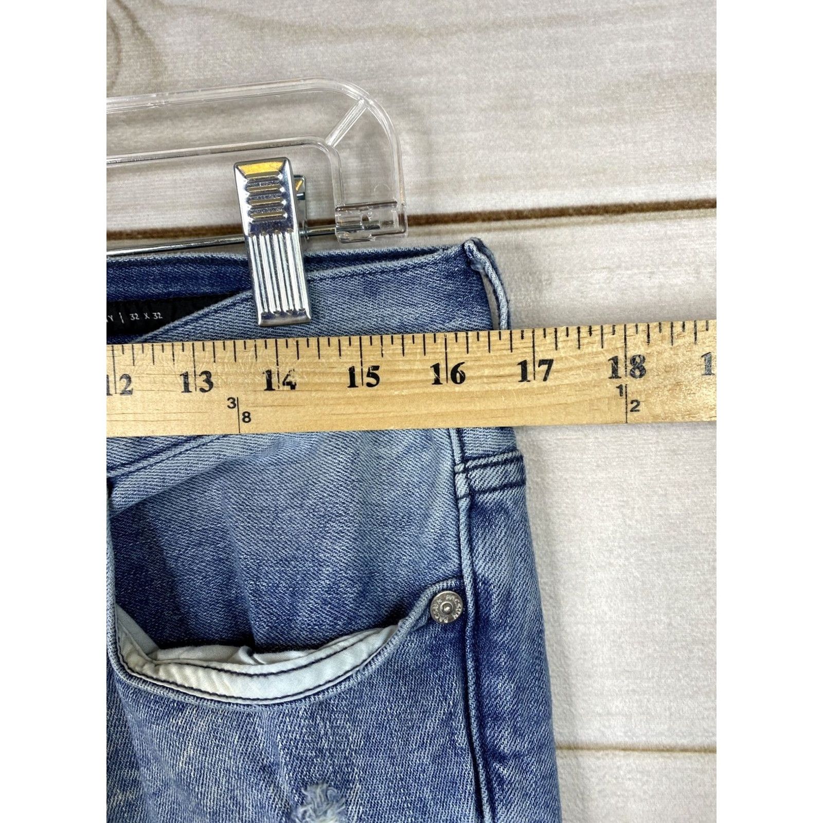 Pacsun Pacsun Jeans Mens 32x32 Medium Wash Comfort Stretch Denim Distressed Ripped Jeans Size US 32 / EU 48 - 7 Thumbnail