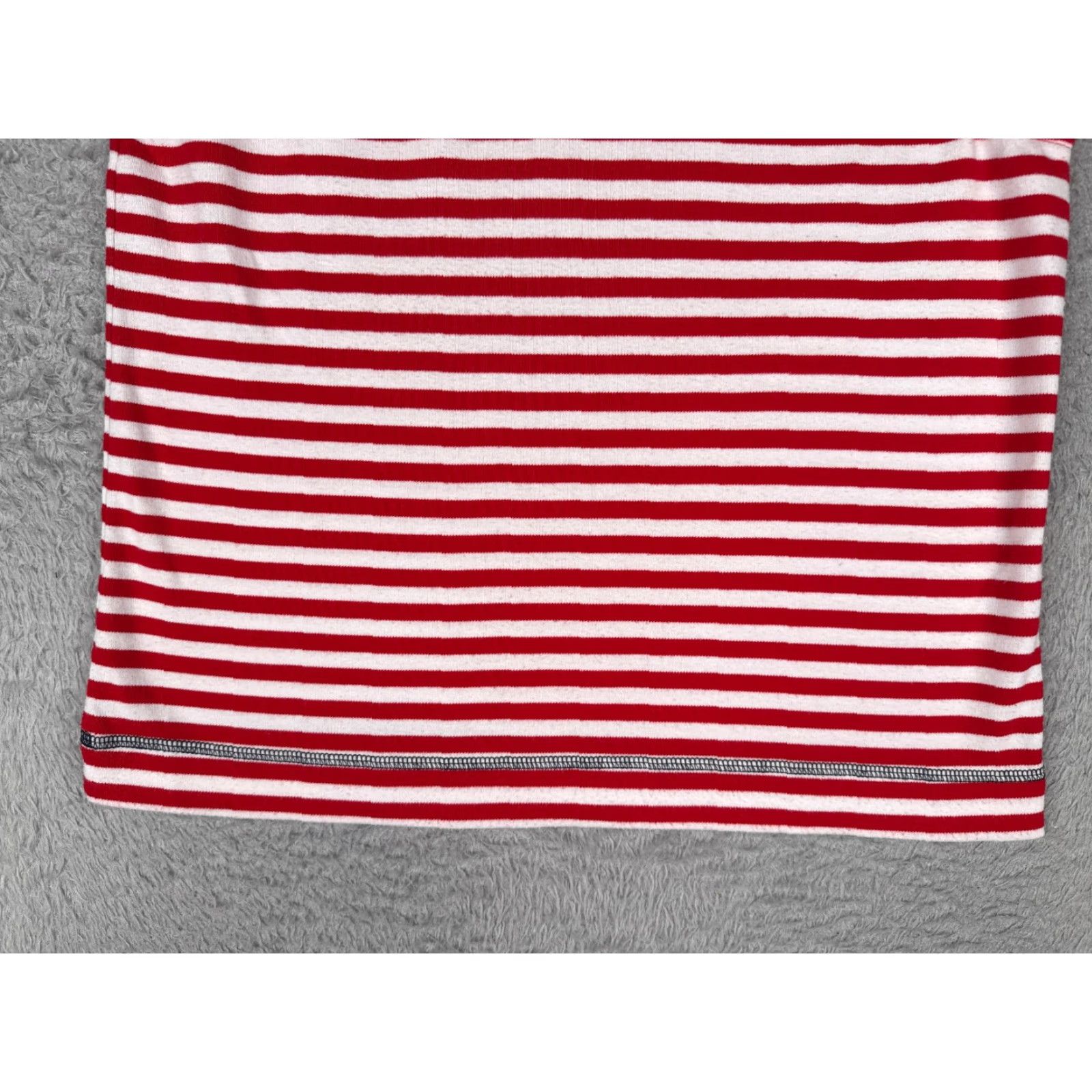 Vintage Embellished Stars Shirt Women XL Red Striped Crew Neck Short Sleeve Cotton Sports Womens Size XL / US 12-14 / IT 48-50 - 5 Thumbnail