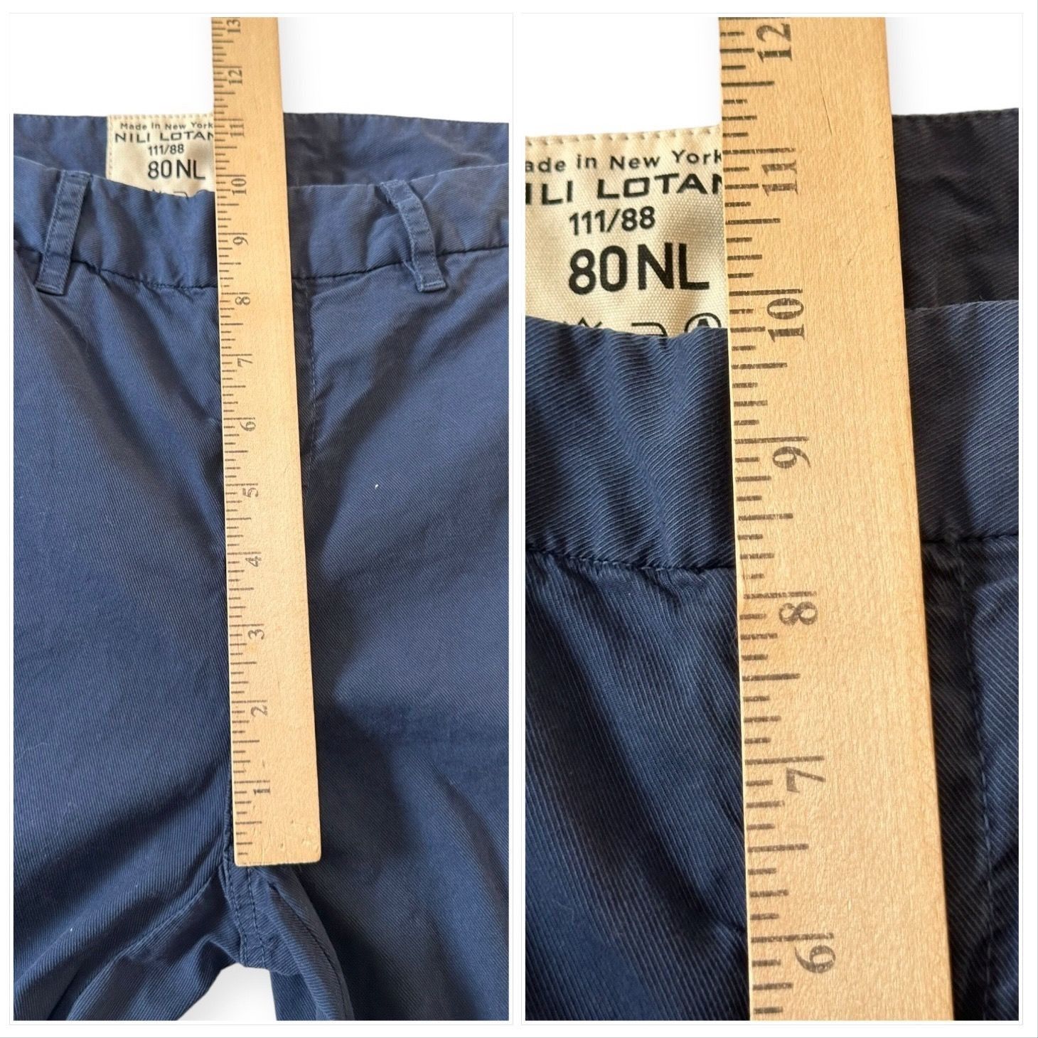Nili Lotan Nili Lotan Cropped Montauk Pants, Size 4, Marine Blue, N Size 27" / US 4 / IT 40 - 11 Thumbnail