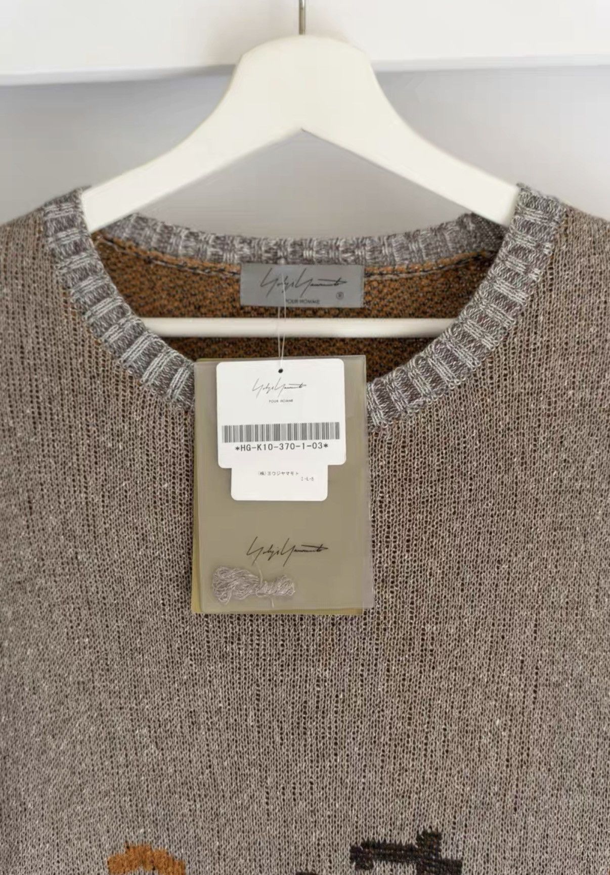 Yohji Yamamoto Yohji Yamamoto 22ss Slogan Graffiti Silk Sweater K4 Size US L / EU 52-54 / 3 - 3 Thumbnail