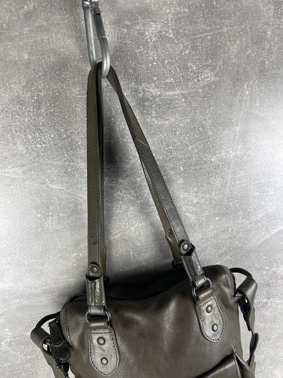 Vintage Aunts & Uncles Y2K All Pure Leather Brown Tote Shoulder Bag Size ONE SIZE - 6 Thumbnail