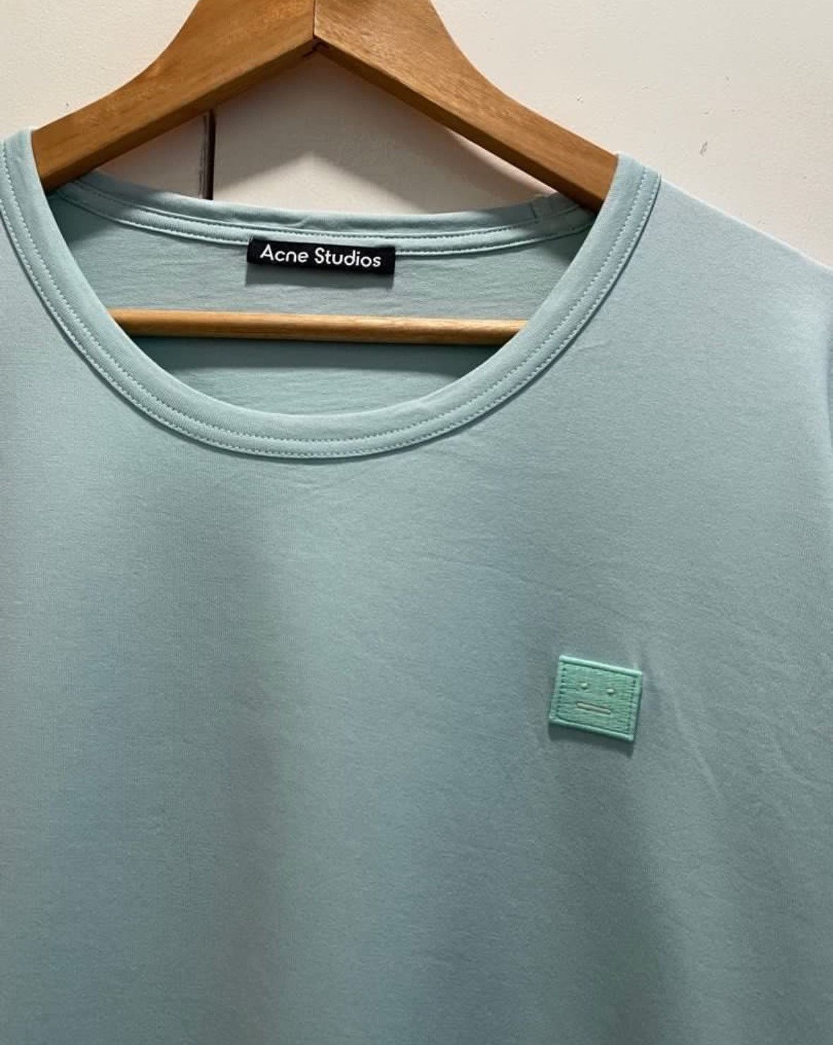 Acne Studios ACNE STUDIOS NASH FACE T-SHIRT SPEARMINT GREEN Size US XXL / EU 58 / 5 - 3 Thumbnail