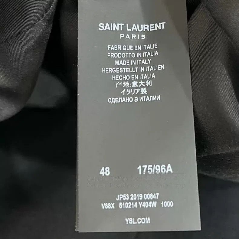 Saint Laurent Paris Saint Laurent Paris Black Single-Breasted Smoking Jacket i Size US M / EU 48-50 / 2 - 5 Thumbnail