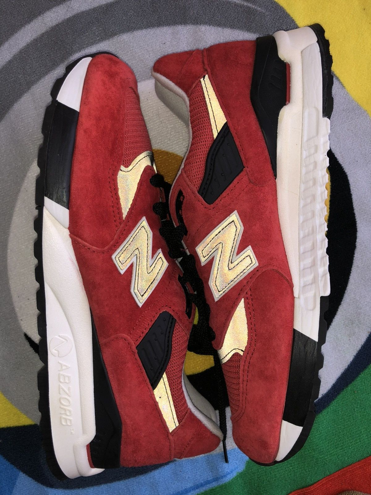 New Balance 8.5 New Balance 998 American Rebel White Red suede reflectiv Size US 8.5 / EU 41-42 - 13 Thumbnail