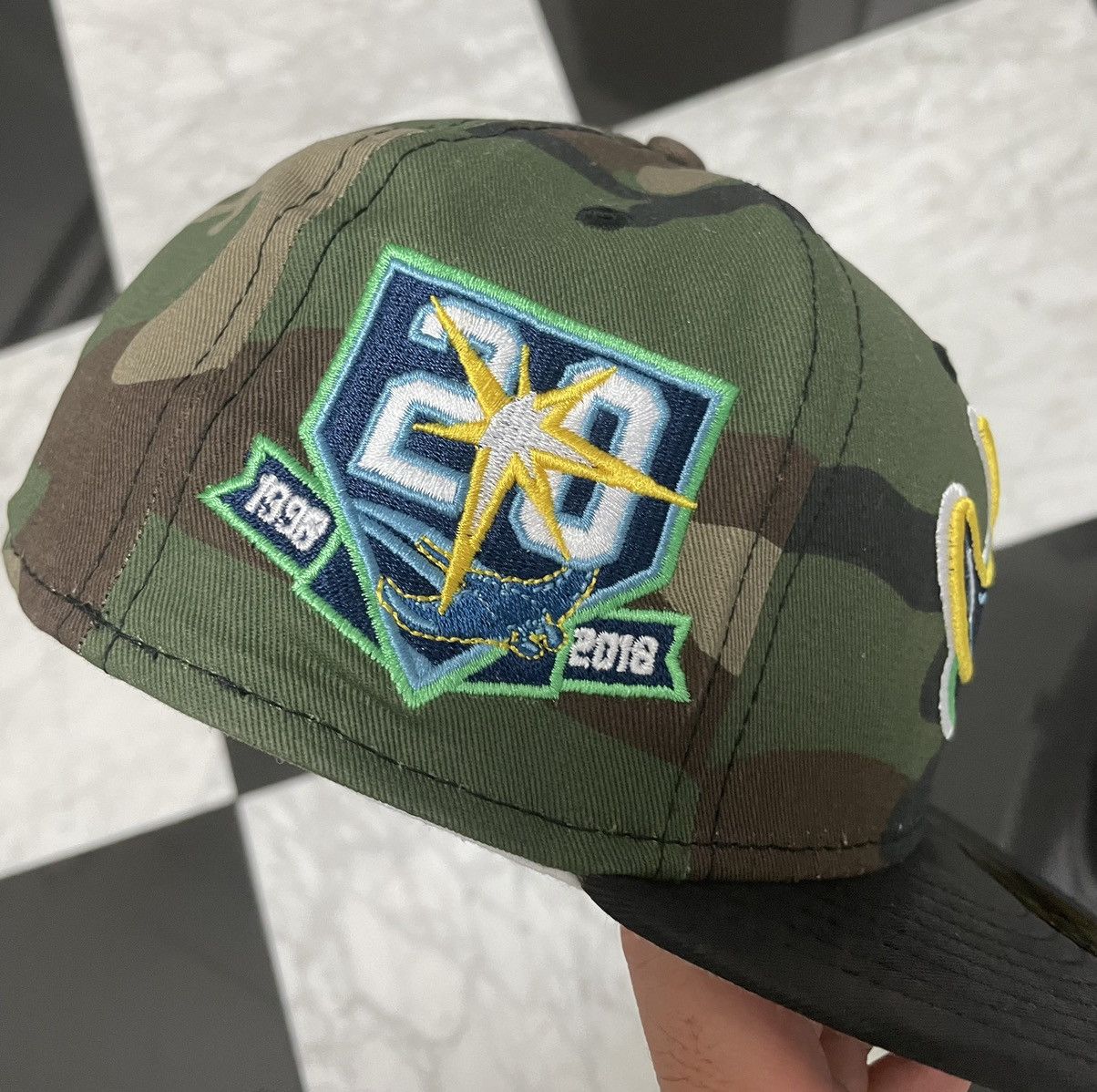 New Era 🔥Exclusive Rays fitted size 7 customized Size ONE SIZE - 2 Thumbnail