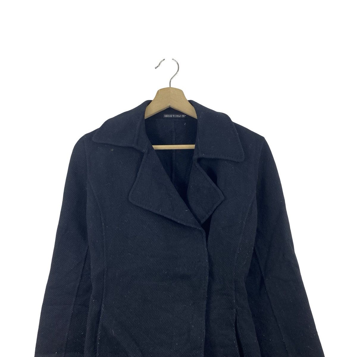 Vintage Vintage MINIMALIST Wrap Jacket Short Coat Open Front Size XS / US 0-2 / IT 36-38 - 2 Thumbnail