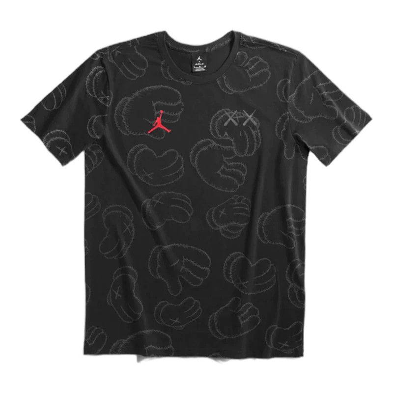 Image of Kaws X Jordan Tee Black, Men's (Size 2XL)