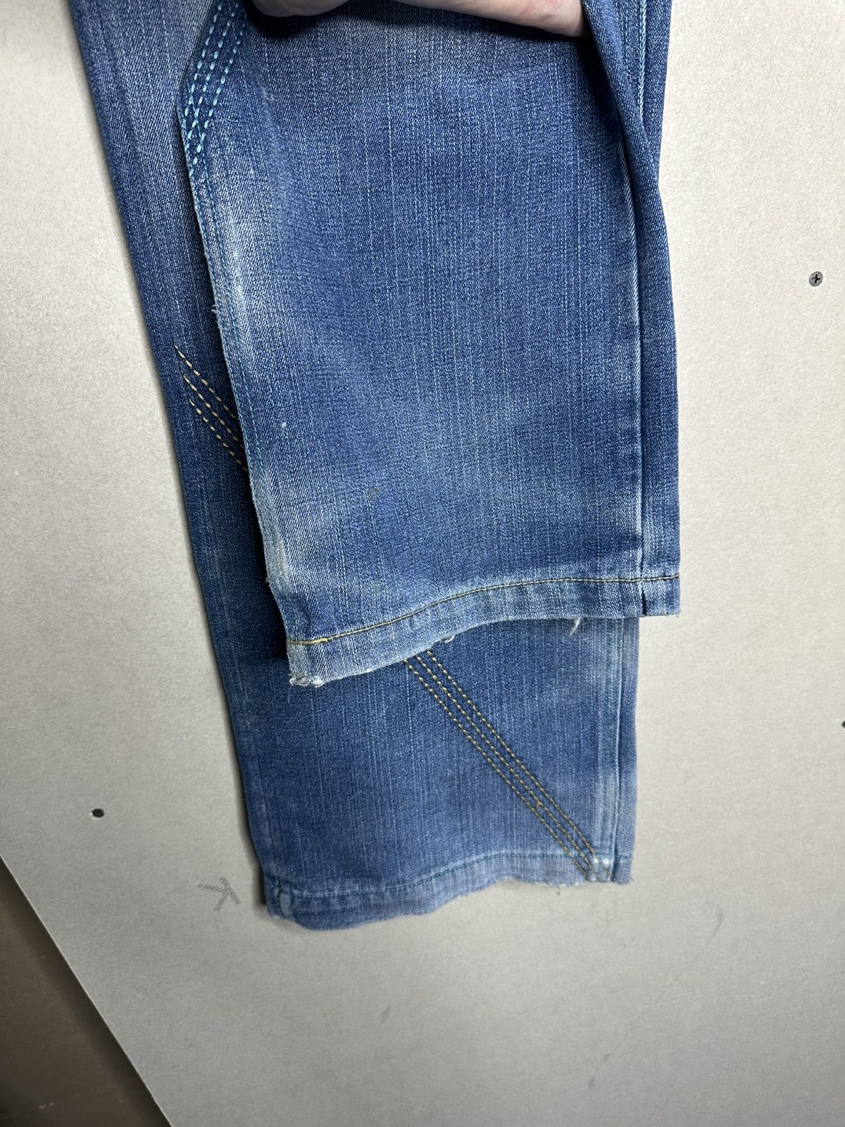 Vintage 32/32 Raw Blue Rap Hip Hop Jeans Punk Rarest Denim Pants Size US 32 / EU 48 - 12 Thumbnail