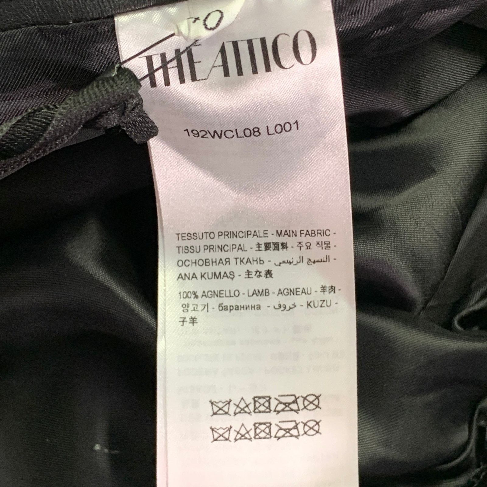The Attico THE ATTICO Black Lambskin Leather High Waisted Casual Pants Size 27" / US 4 / IT 40 - 5 Thumbnail