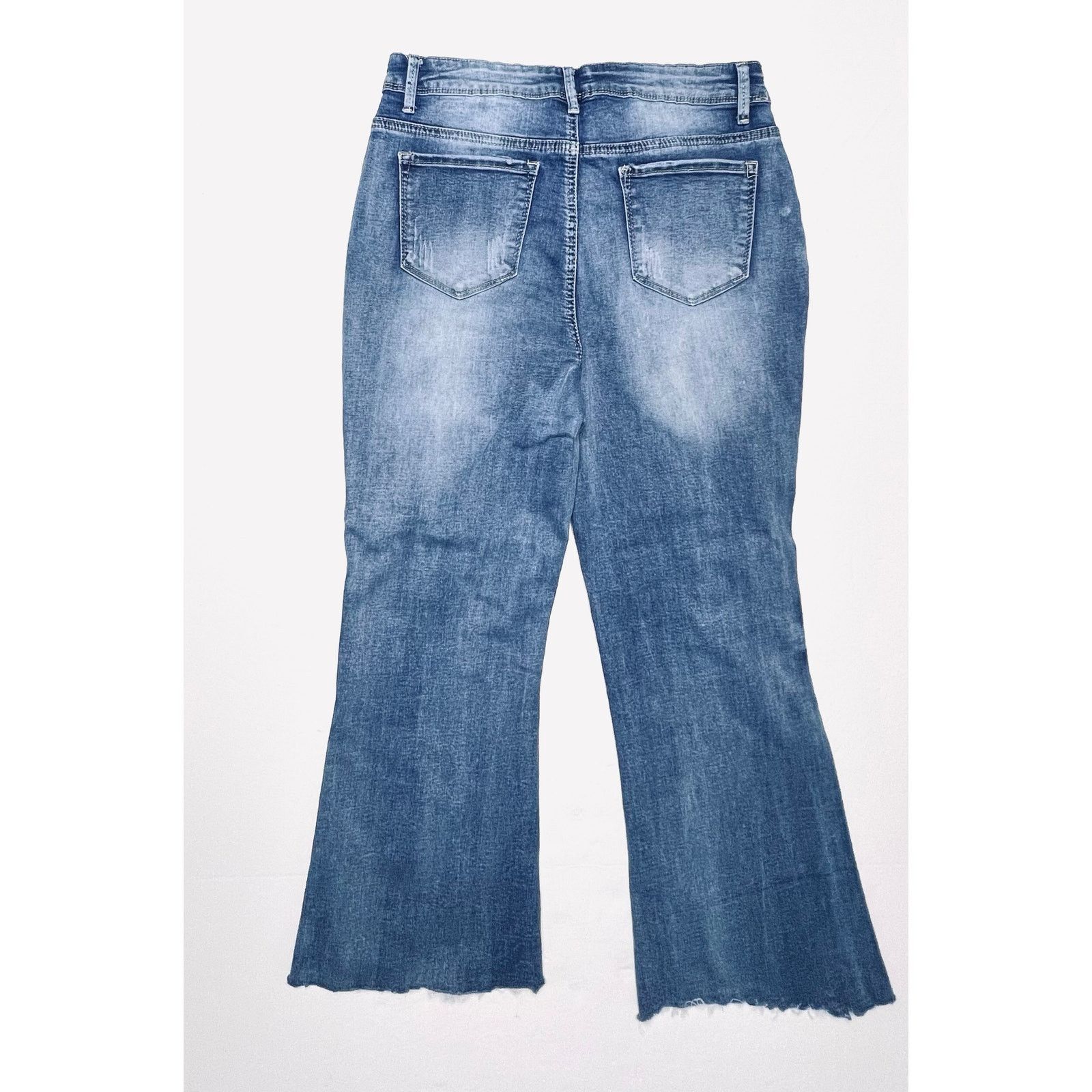 Other Elite Jeans Ripped Destroyed Blue Jeans High Rise Punk 13/14 Size 28" / US 6 / IT 42 - 9 Thumbnail