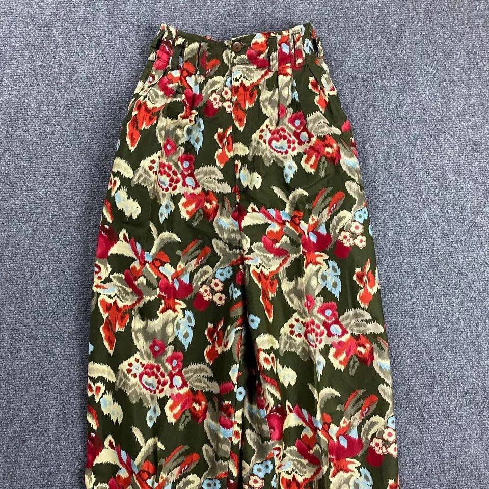 Saks Fifth Avenue Vintage Saks Fifth Avenue Pants Women's 6 Floral Tapered Mom Size 28" / US 6 / IT 42 - 3 Thumbnail