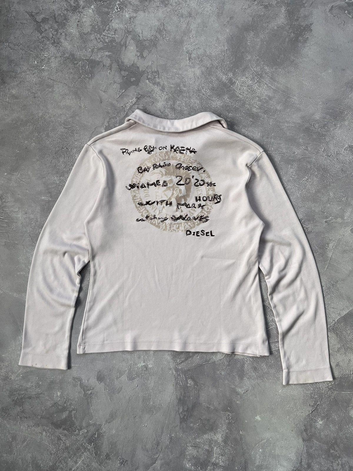 Diesel Vintage Diesel Longsleeve T-shirts Logo Y2K Avantgarde 90s Size M / US 6-8 / IT 42-44 - 1 Thumbnail