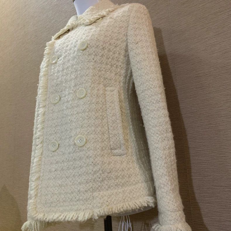 Comme des Garcons Comme Des Garcons Fragrance beige tweed jacket Size M / US 6-8 / IT 42-44 - 4 Thumbnail