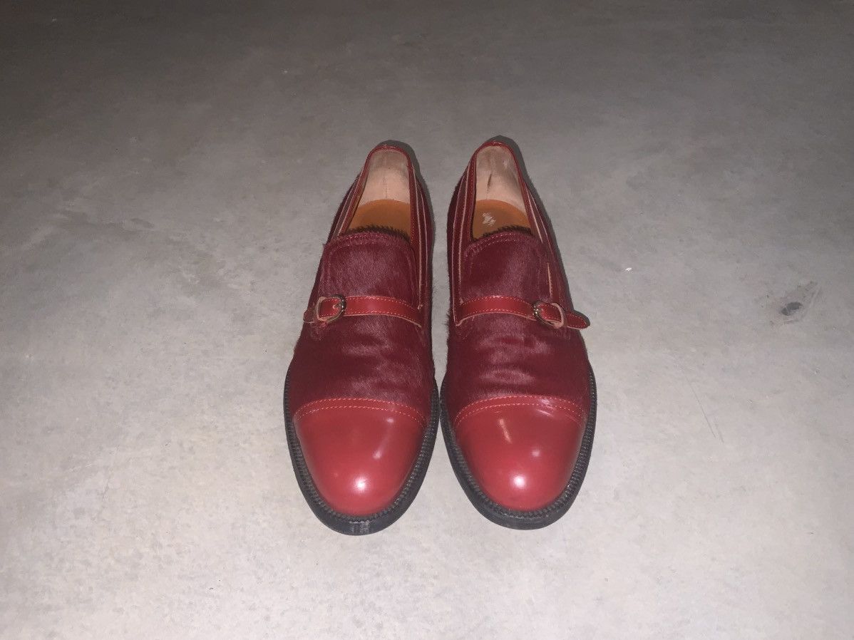 Fratelli Rossetti Red leather strap loafers Size US 6 / IT 36 - 1 Thumbnail