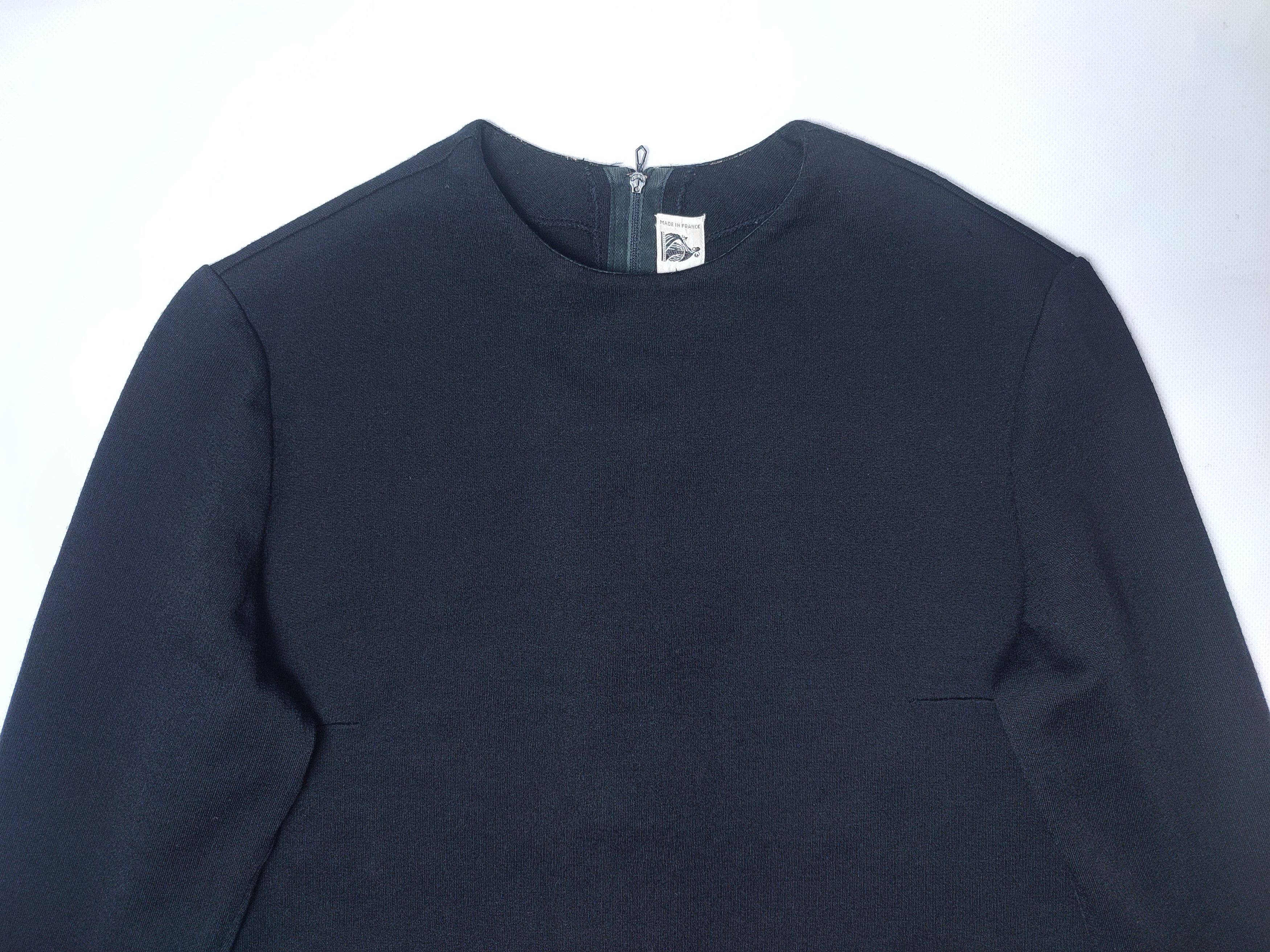Lanvin Lanvin Vintage 80's Velour Wool Dress Size M / US 6-8 / IT 42-44 - 3 Thumbnail