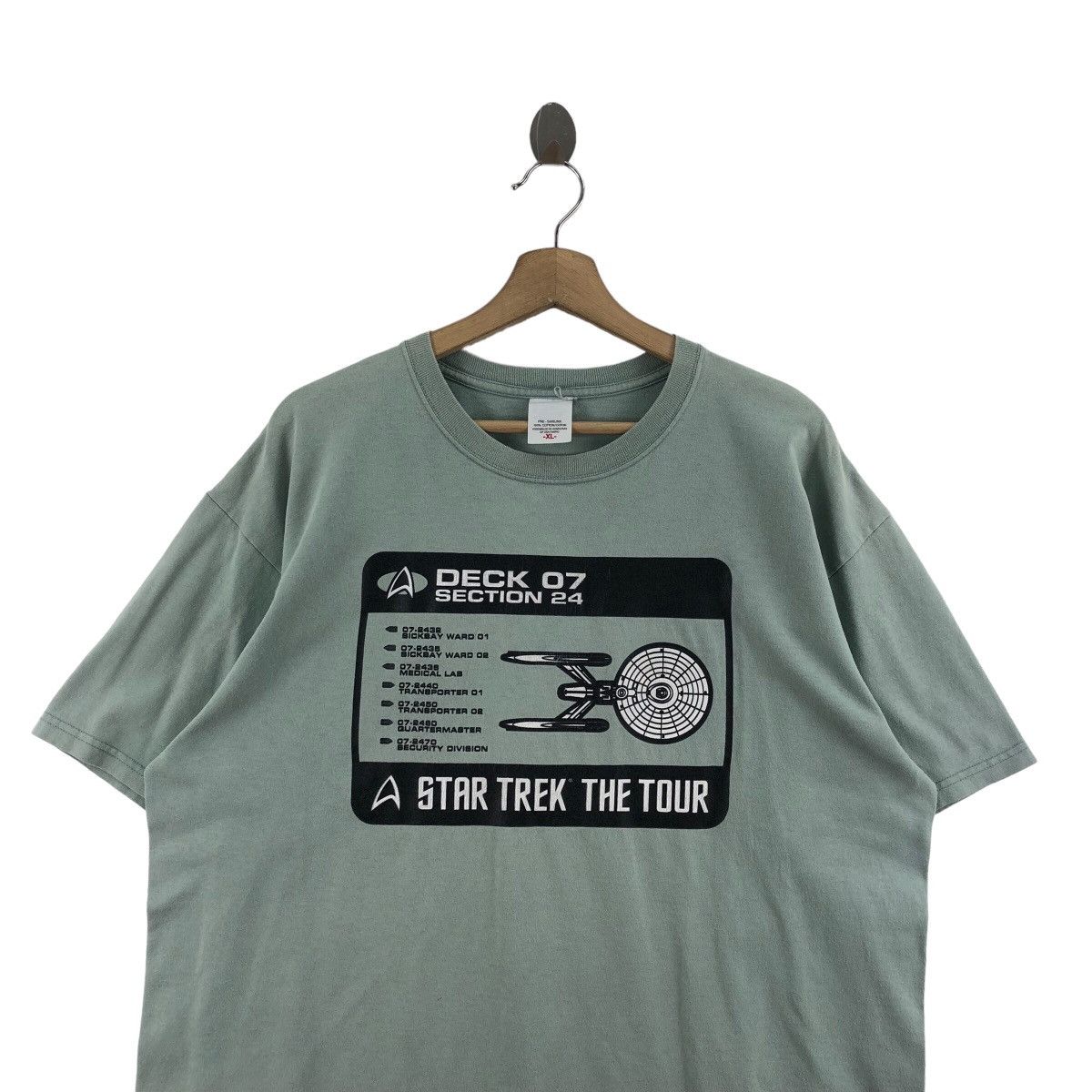 Vintage Pick!! Vtg STAR TREK The Tour Top Tee Tshirt Size US XL / EU 56 / 4 - 3 Thumbnail