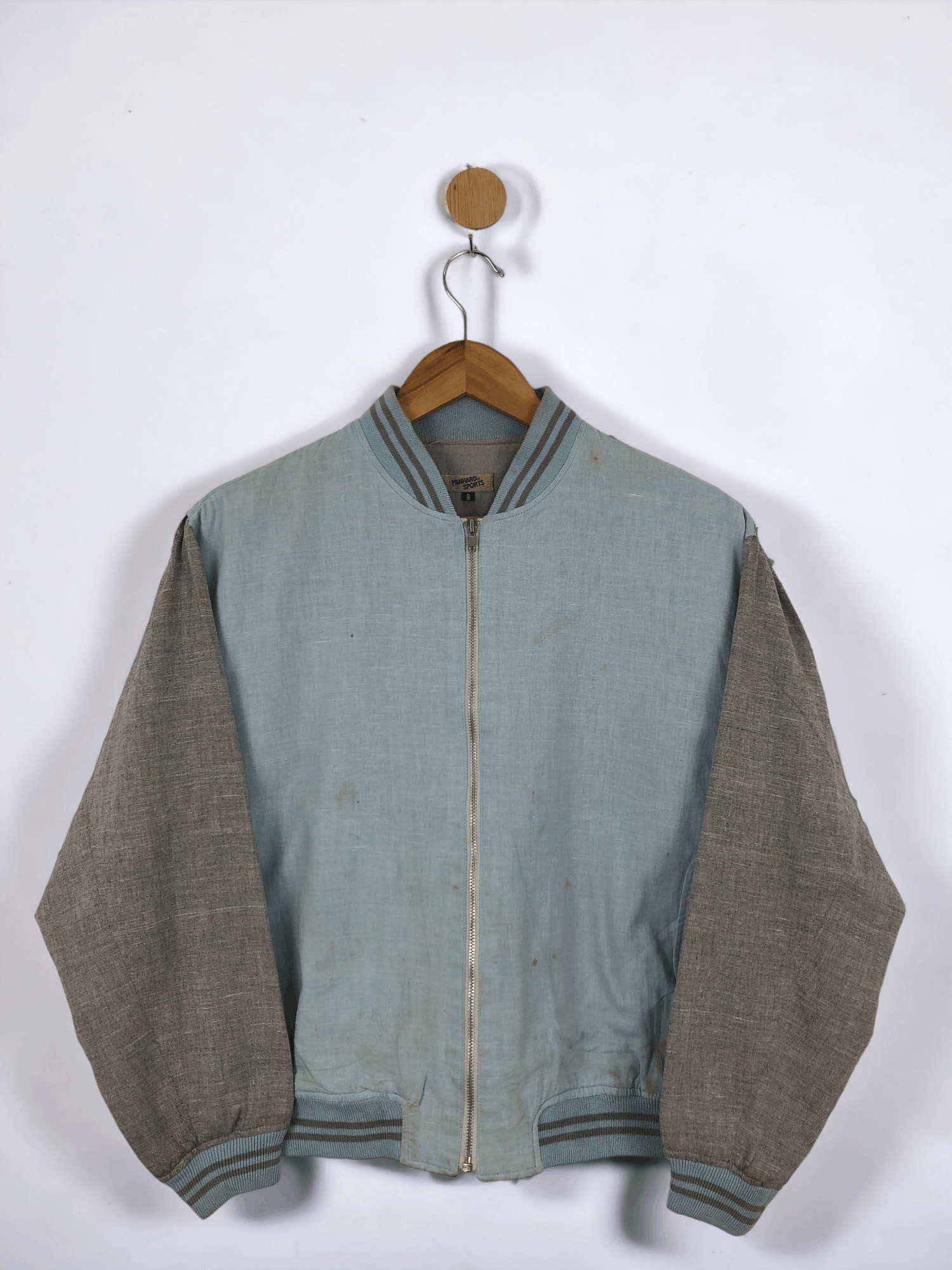 Japanese Brand Vintage Panhard Sport Full Back Print Bomber Jacket JA0018 Size US XL / EU 56 / 4 - 3 Thumbnail