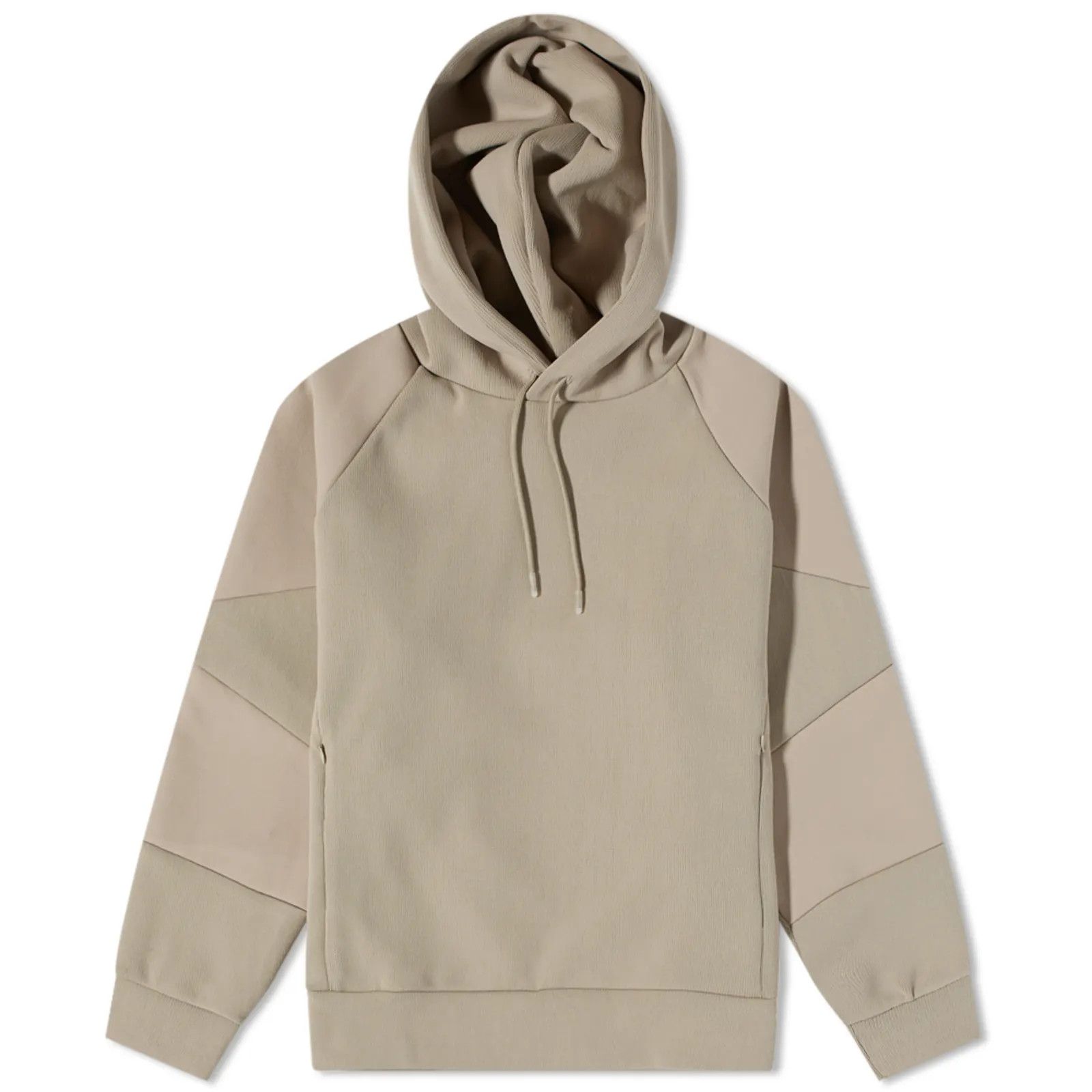 Image of Fce x Gramicci Quarter Knit Hoodie in Beige, Men's (Size Small)