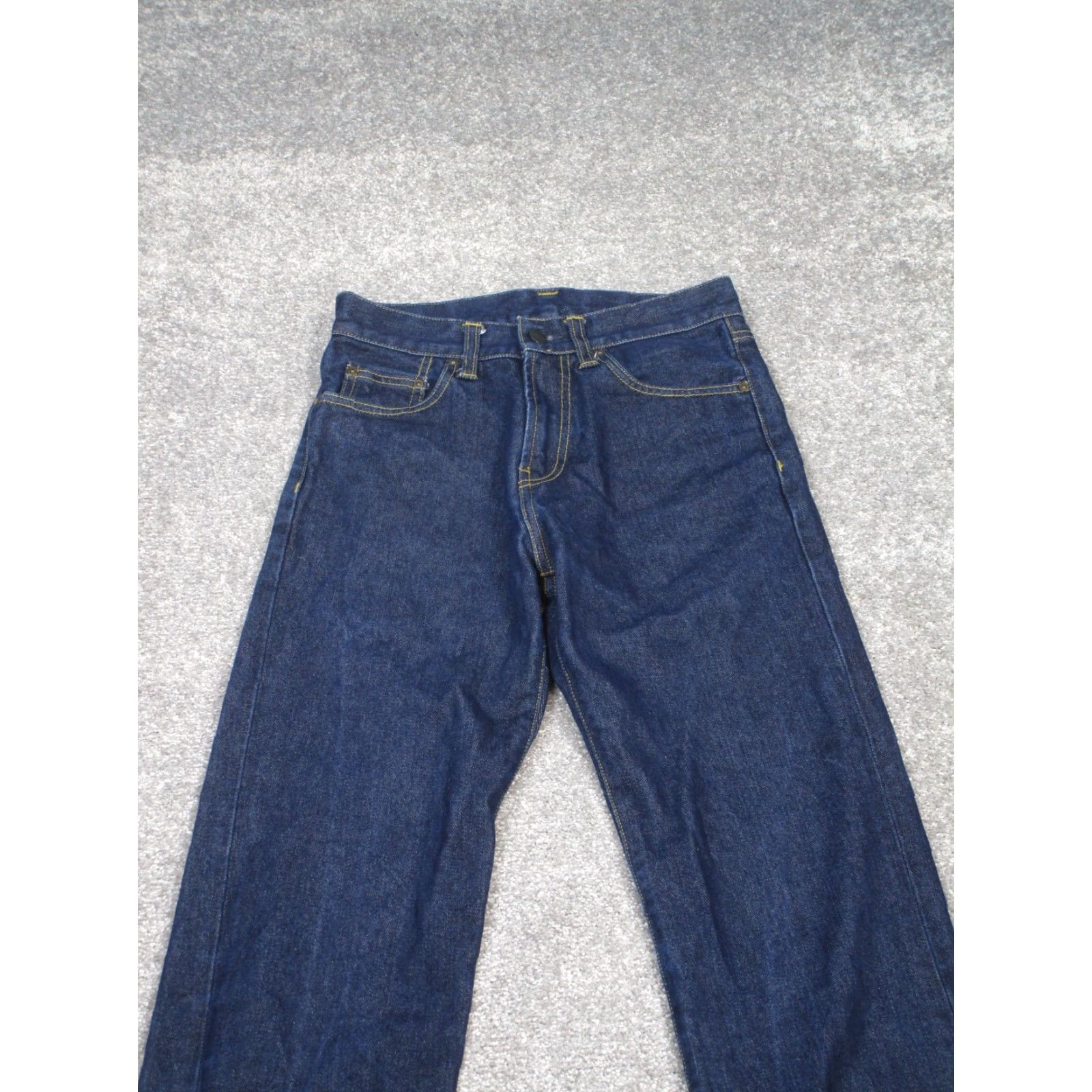 Carhartt Carhartt Jeans Mens Pontiac Denim Dark Wash 26x31 Blue Straight Regular 26 Regular Inseam 31 Mens Jeans Size US 26 / EU 42 - 2 Thumbnail