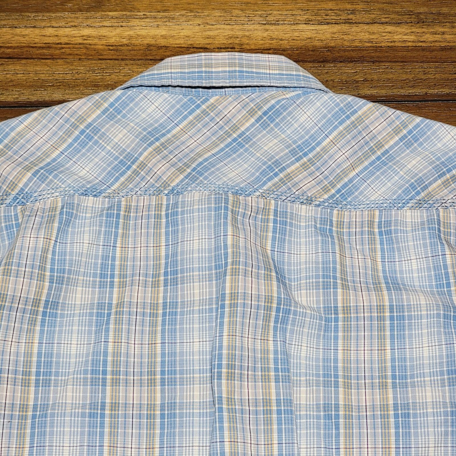 American Rag American Rag LS Pearl Snap Plaid Slim Fit Western Shirt - XL Size US XL / EU 56 / 4 - 4 Thumbnail