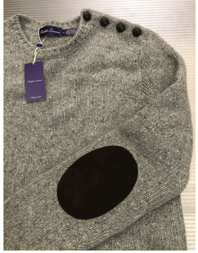 Ralph Lauren Purple Label RLPL 🇮🇹 grey cashmere Nebuchadnezzar button sweater M NEW Size US M / EU 48-50 / 2 - 3 Thumbnail