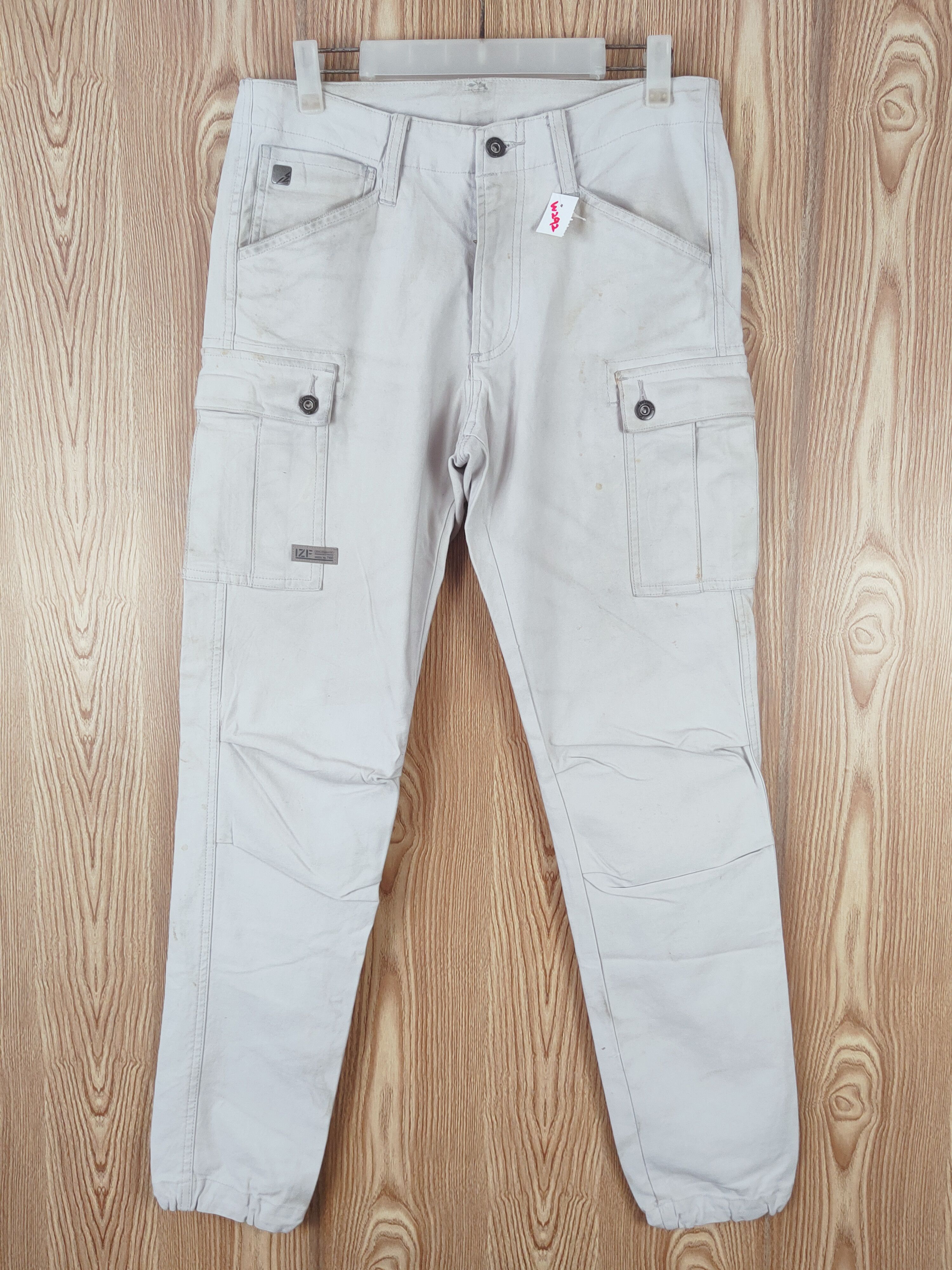 Japanese Brand I'z Frontier Multipocket cargo Joggers pants #W292 Size US 31 - 1 Thumbnail