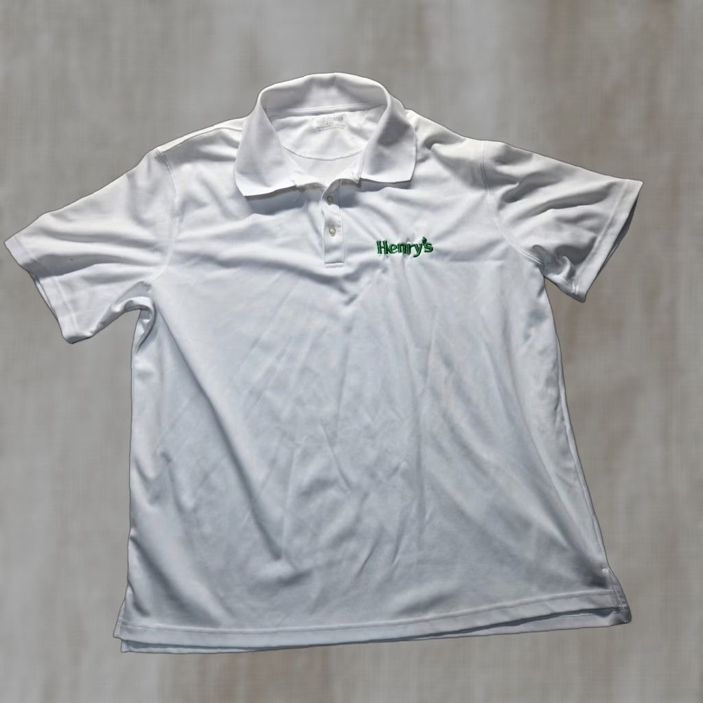 Vintage Edwards Polo Shirt Adult 2XL White Cotton Polyester Regular Short Sleeve Buttoned Edwards AP-360 Mens Shirt Size US XXL / EU 58 / 5 - 1 Thumbnail