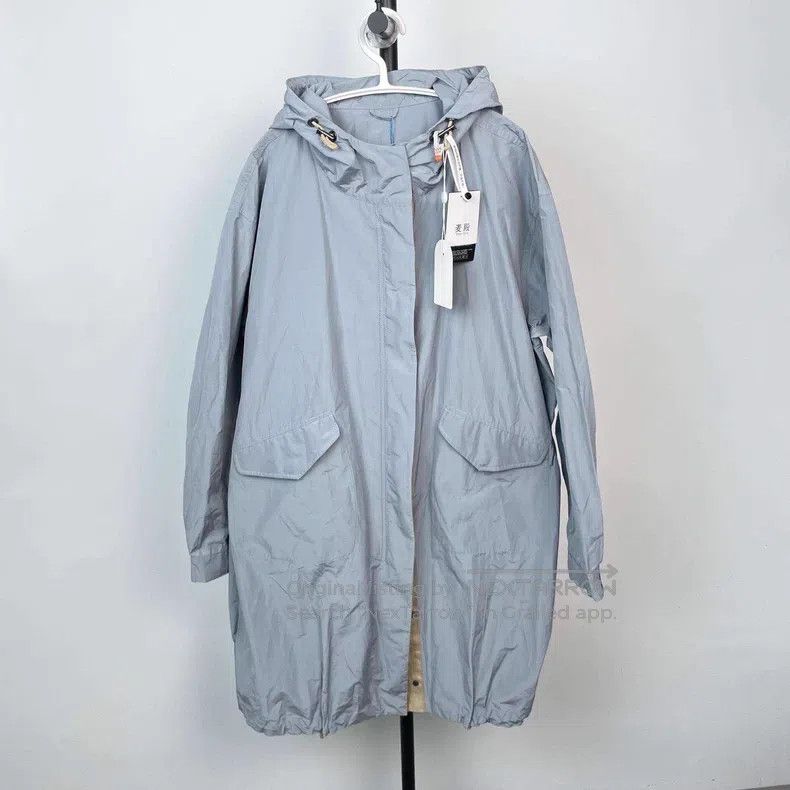 Brunello Cucinelli Brunello Cucinelli Light Blue Baby Blue Long Coat Trench Size M / US 6-8 / IT 42-44 - 1 Thumbnail