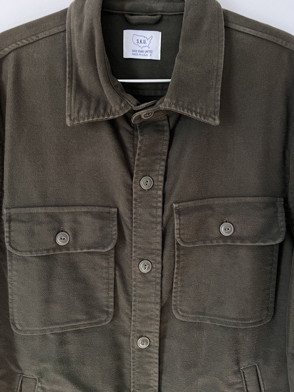Save Khaki United CPO Moleskin Shacket Size US S / EU 44-46 / 1 - 4 Thumbnail