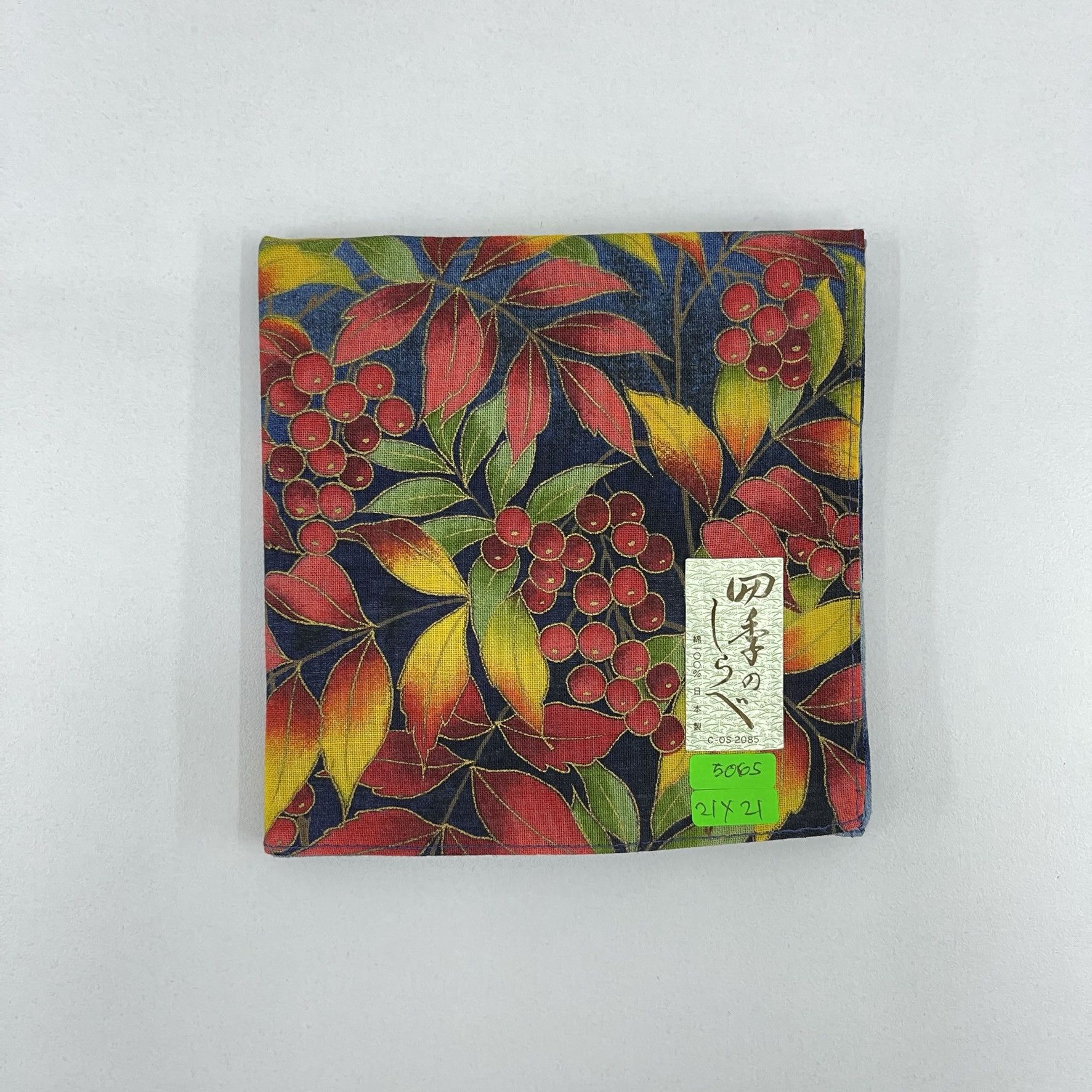 Japanese Brand Vintage Japanese Floral Seasons Handkerchief - 5065 Size ONE SIZE - 10 Thumbnail
