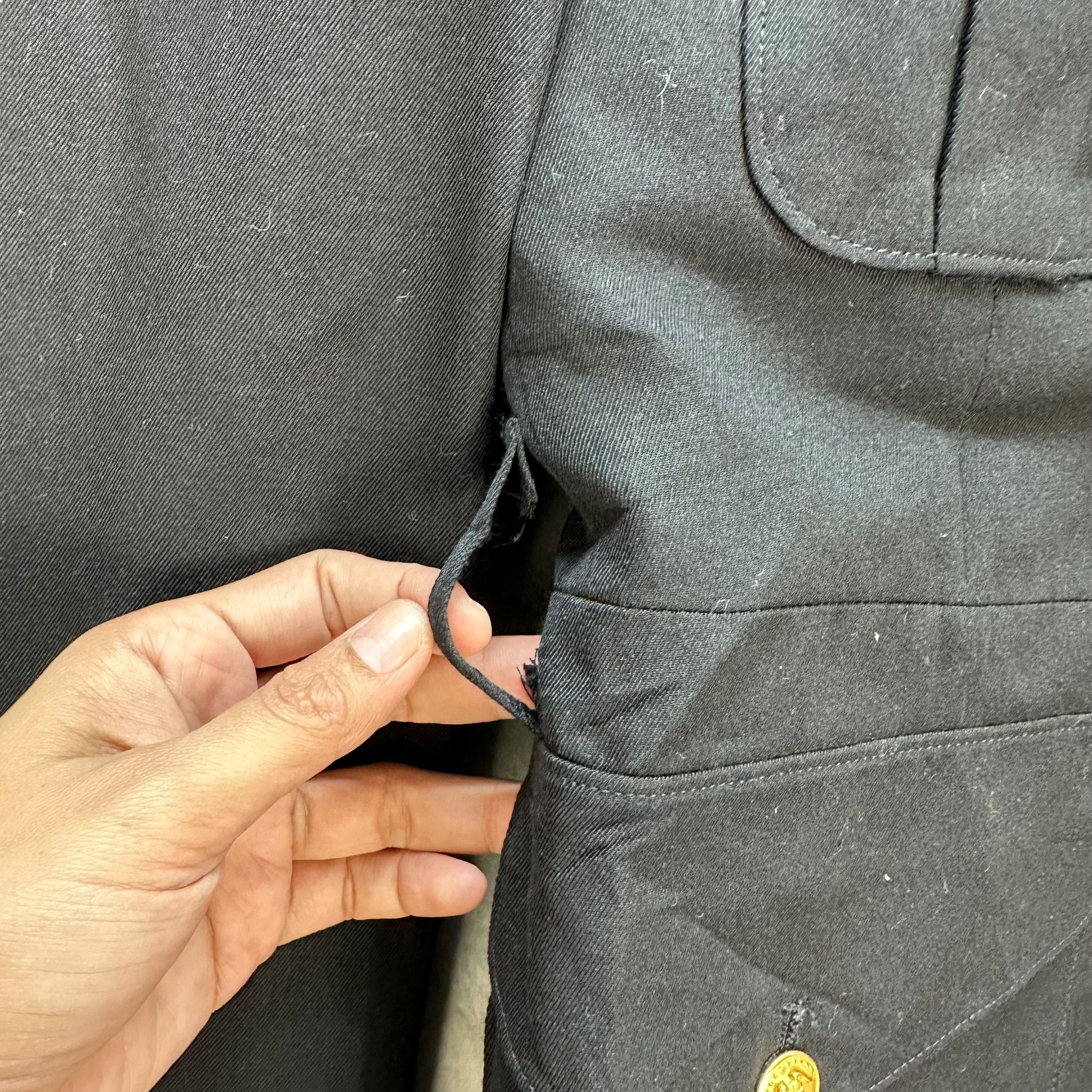Vintage 80s DSCP Crown Clothing Company USA Gabardine Coat #A17-0411 Size US S / EU 44-46 / 1 - 6 Thumbnail