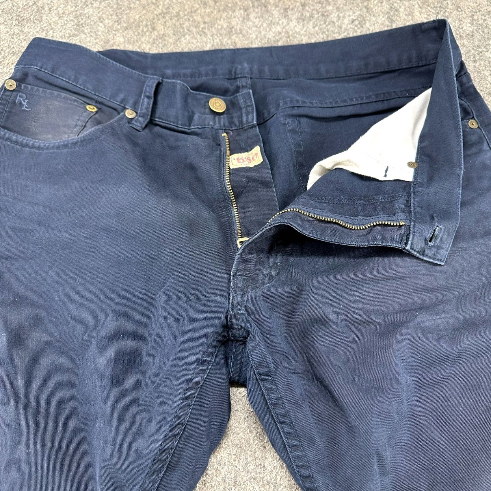 Polo Ralph Lauren Polo Ralph Lauren Pants Mens 33x32 Blue Chino Straight Regular Fit Solid Preppy 90s USA Logo Button Zipper Pop Notes: Vintage No Size US XS / EU 42 / 0 - 2 Thumbnail