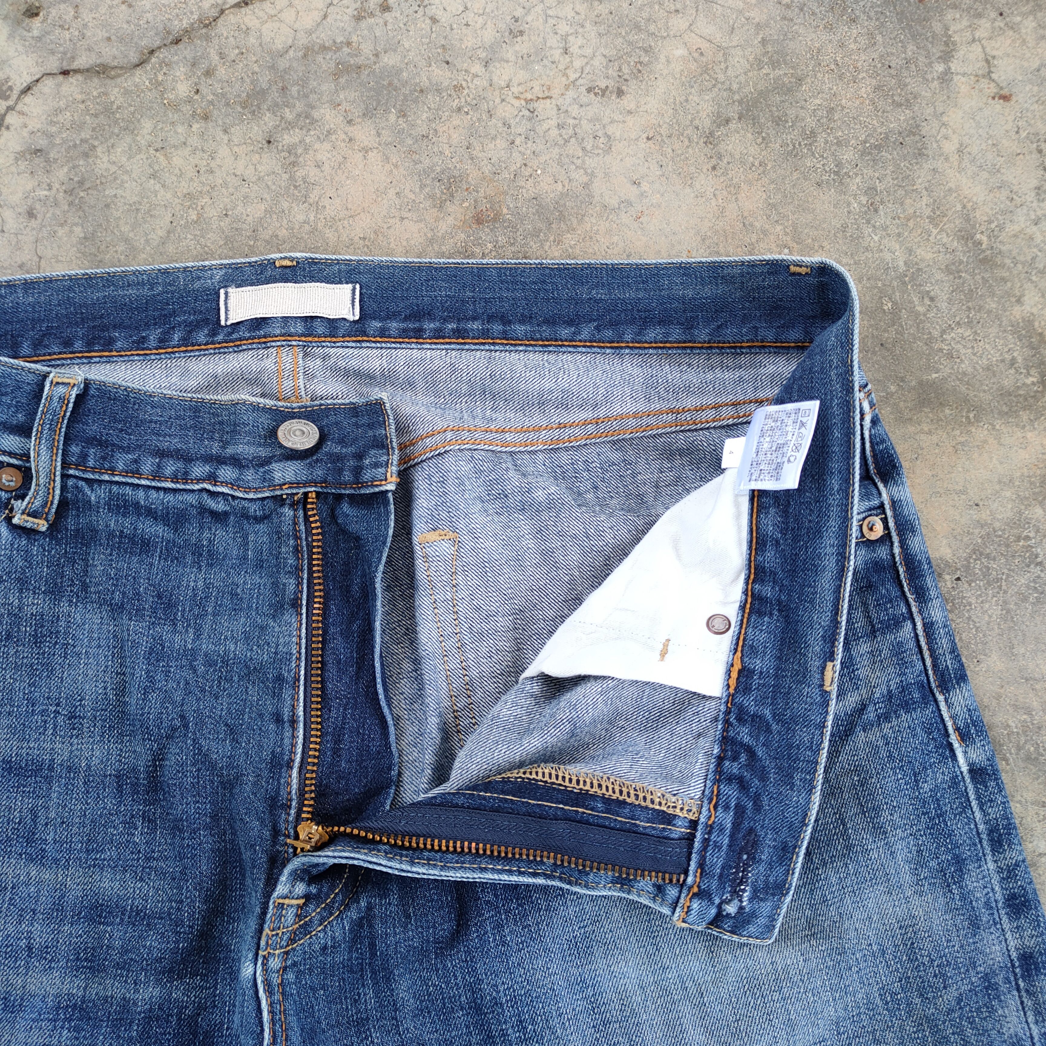 Japanese Brand × Jean × Vintage VINTAGE JAPANESE FADED RIPPED JEANS DENIM PANTS Size US 37 - 9 Thumbnail