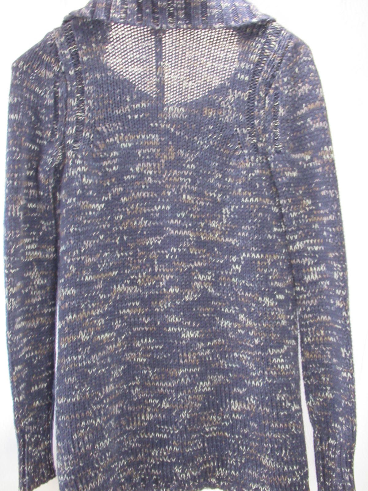 Other Cozy Women's Cowl Neck Sweater - Blue Mix Knit Size M / US 6-8 / IT 42-44 - 3 Thumbnail