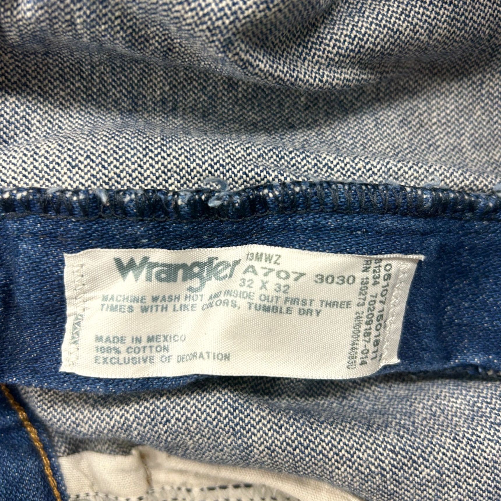 Wrangler Wrangler Jeans Mens 32x32 Cowboy 13MWZ Straight Leg Dark Wash Denim 90s Western Size US 32 / EU 48 - 4 Thumbnail