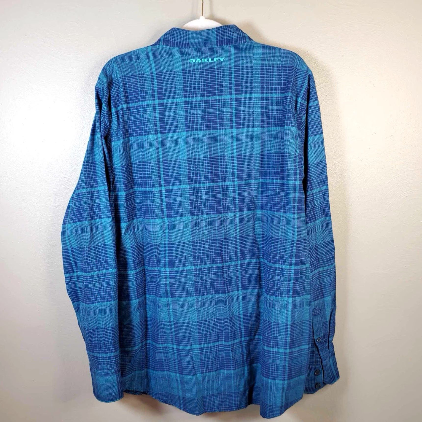 Oakley Oakley Button-Up Long Sleeve Shirt Mens XLT Royal Blue TG Size US XL / EU 56 / 4 - 7 Thumbnail