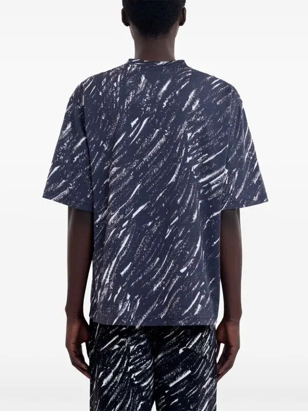 Marni o1w1db11125 Logo Print T-Shirt in Blue Size US L / EU 52-54 / 3 - 3 Thumbnail