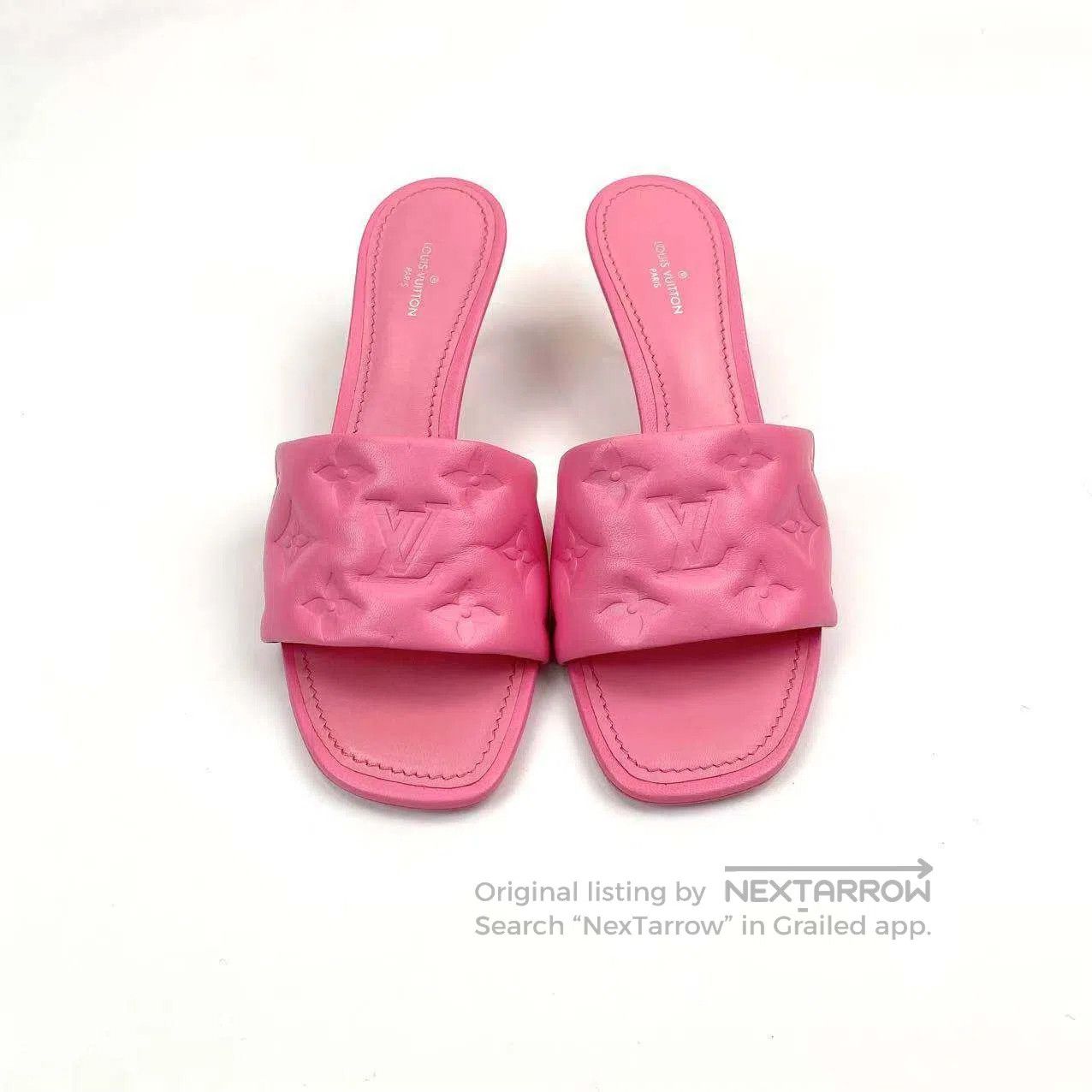 Louis Vuitton Louis Vuitton Embossed presbyopia logo high-heeled sandals Size US 6.5 / IT 36.5 - 2 Thumbnail