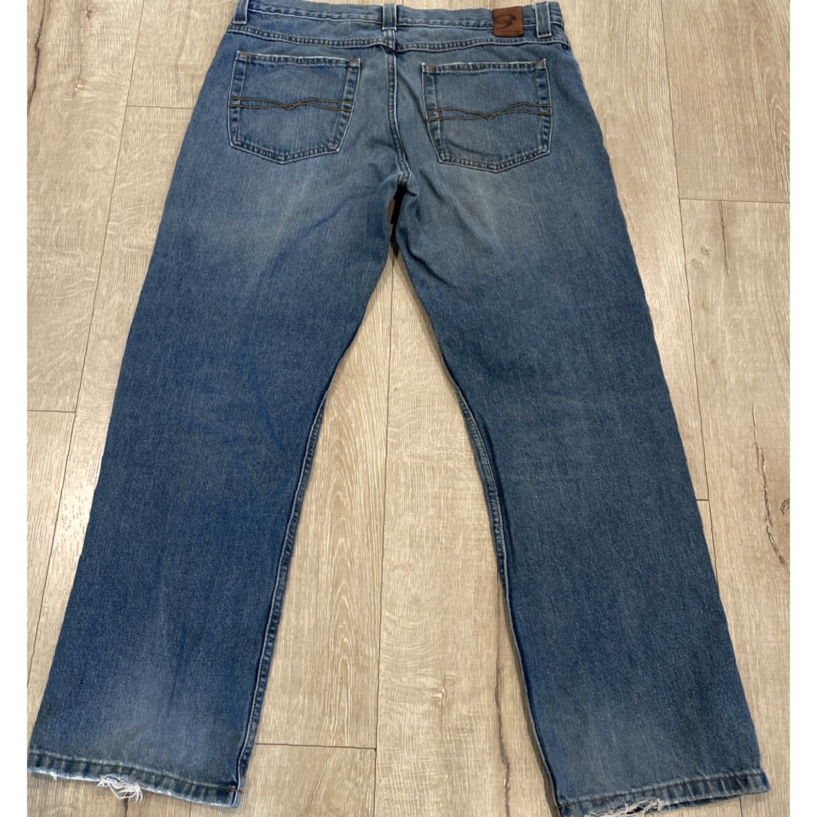 Anchor Blue VINTAGE Anchor Blue Jeans Mens 36x32 Denim Straight Baggy 90s Streetwear Blue Mens Size US 36 / EU 52 - 2 Thumbnail