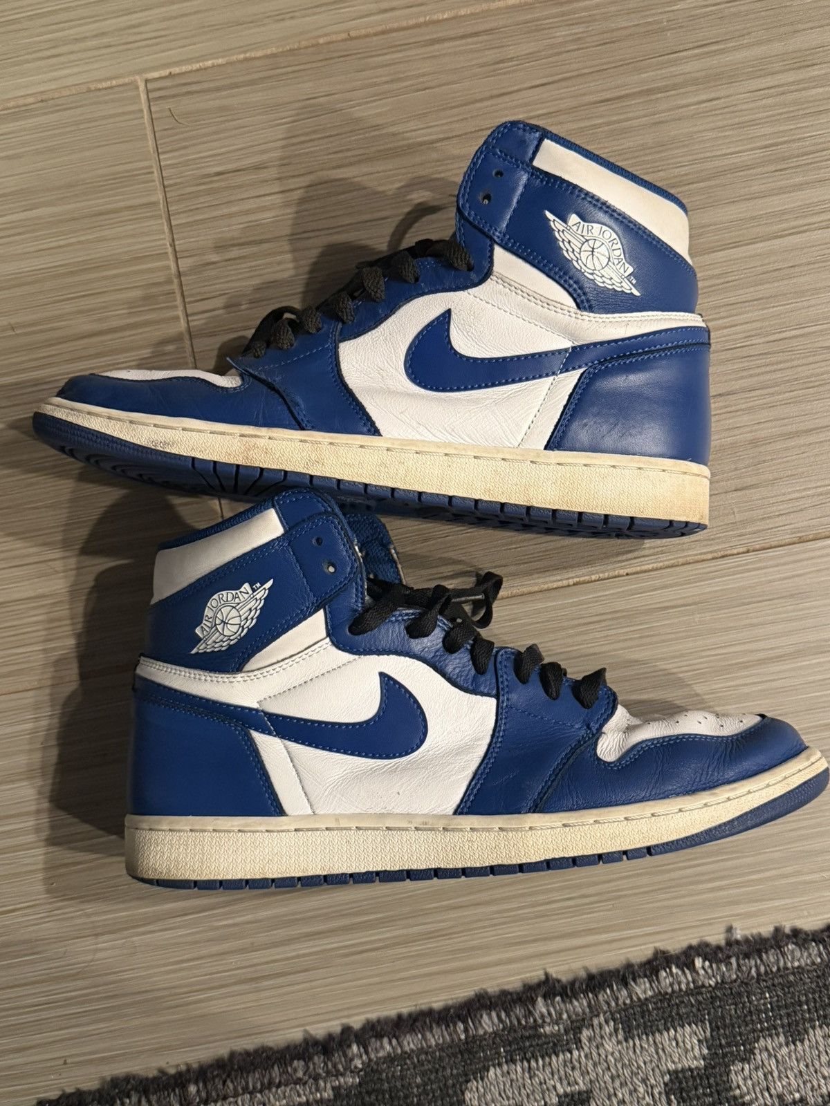 Nike Air Jordan Retro 1 High OG Storm Blue Size 12 Size US 12 / EU 45 - 1 Thumbnail