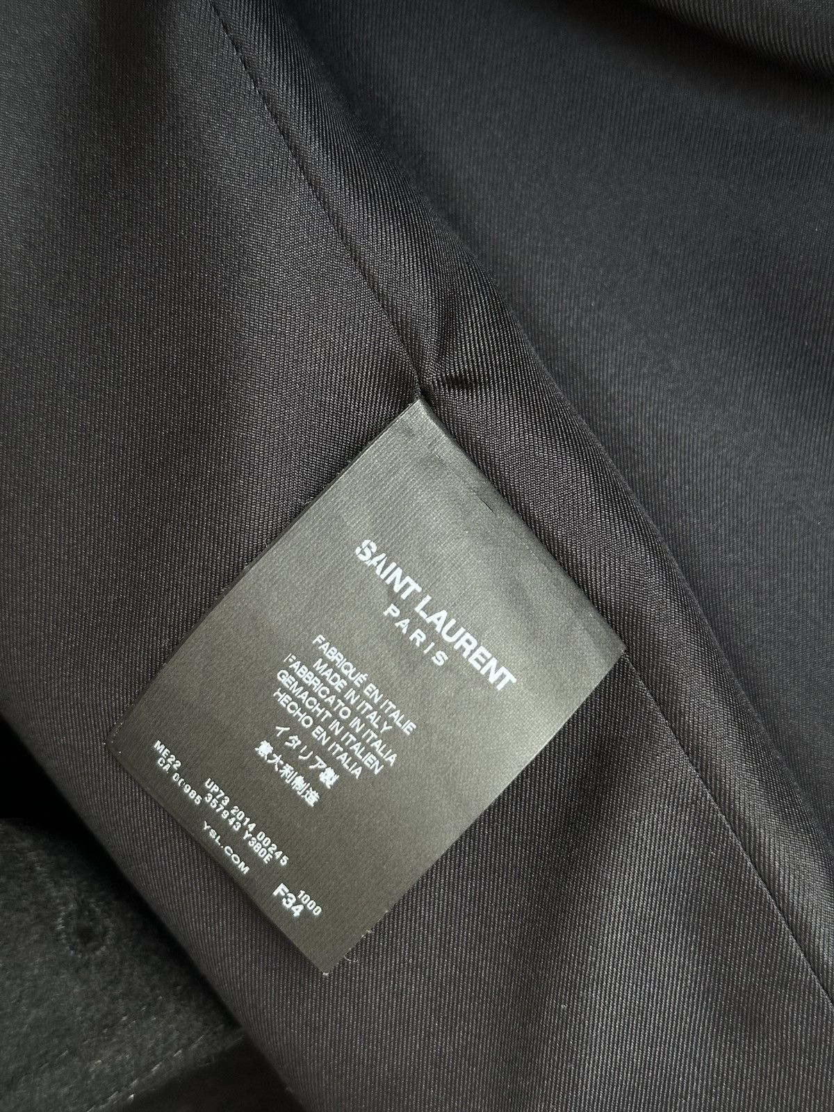 Saint Laurent Paris Saint Laurent Double Breasted Wool Coat Size XS / US 0-2 / IT 36-38 - 12 Thumbnail