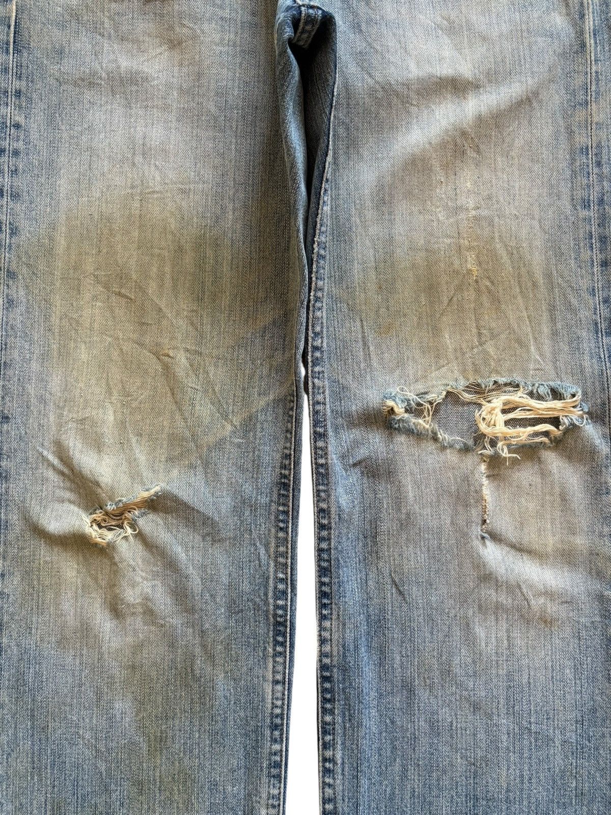 Uniqlo SALES🔥Vintage Uniqlo Mud Wash Distressed Baggy Jeans Size US 33 - 5 Thumbnail