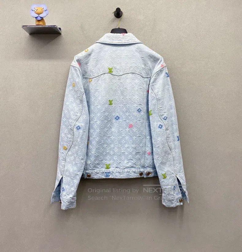 Louis Vuitton Louis Vuitton Full logo denim jacket Size US S / EU 44-46 / 1 - 3 Thumbnail