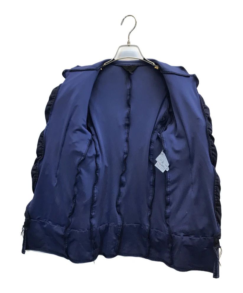 Comme des Garcons o1tko10125 Gathered Layered Jacket in Dark Navy Size S / US 4 / IT 40 - 3 Thumbnail