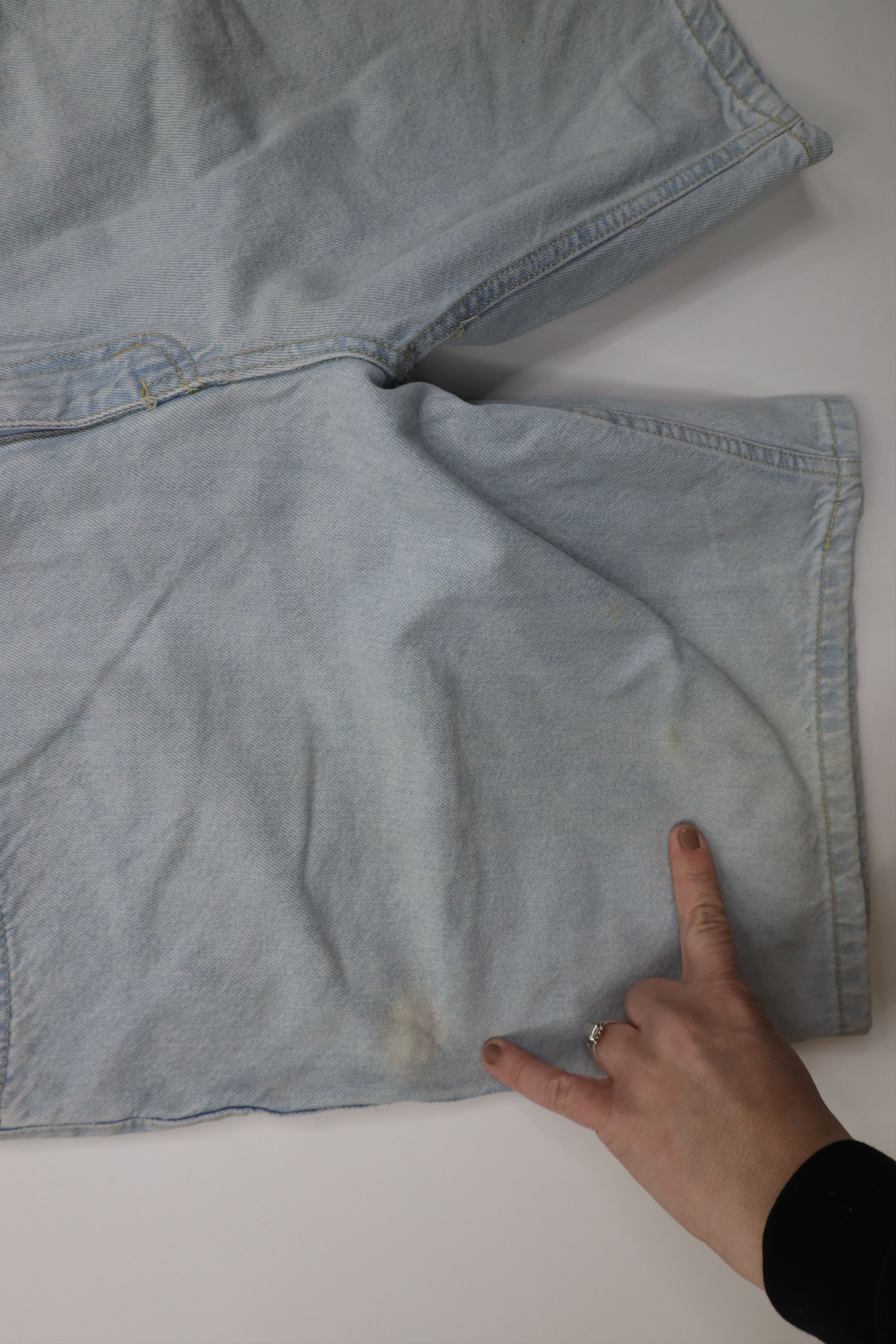 Vintage Vintage 90s Streetwear Relaxed Fit Above Knee Denim Shorts Size US 36 / EU 52 - 6 Thumbnail