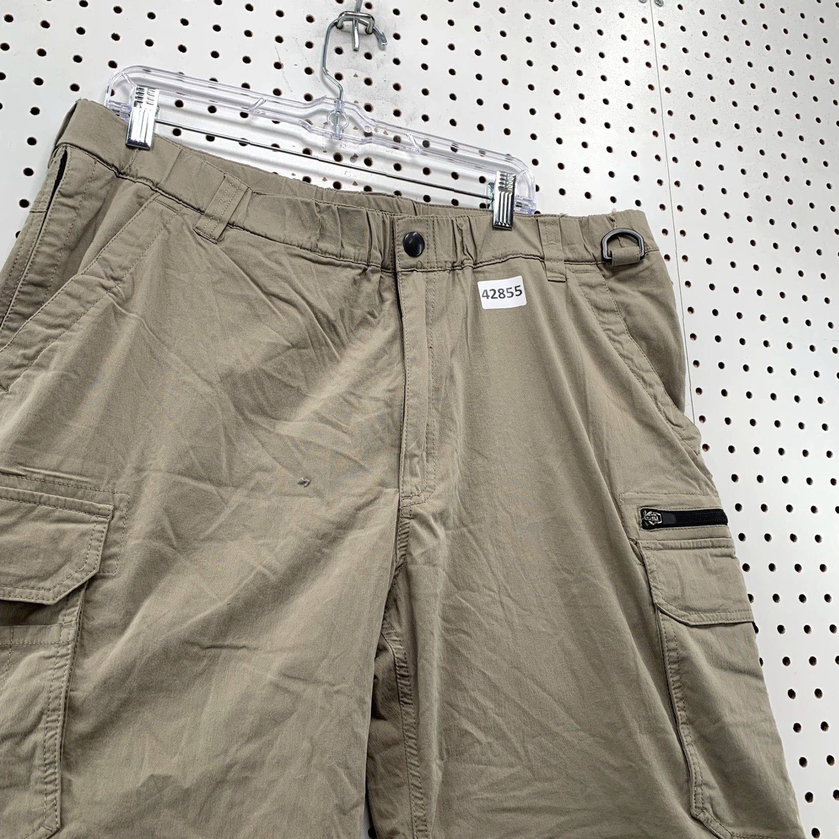 Vintage VINTAGE BC Clothing Cargo Convertible Pants Mens 2XL 40x32 Khaki Button Cargo Pocket Cotton Brown Mens Pants Size US 39 - 6 Thumbnail