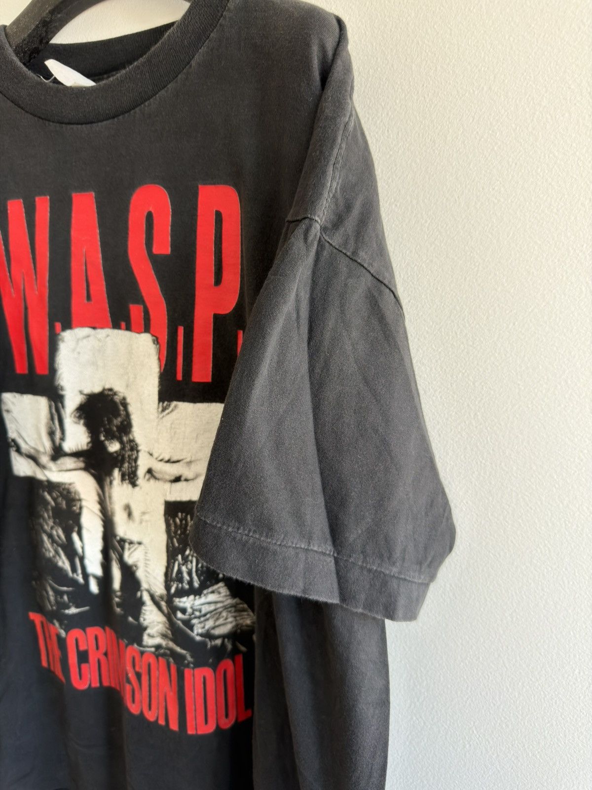 Band Tees *RARE* THE W.A.S.P 90s HEAVY METAL TOUR FRANCE CRIMSON IDOL Size US XL / EU 56 / 4 - 3 Thumbnail