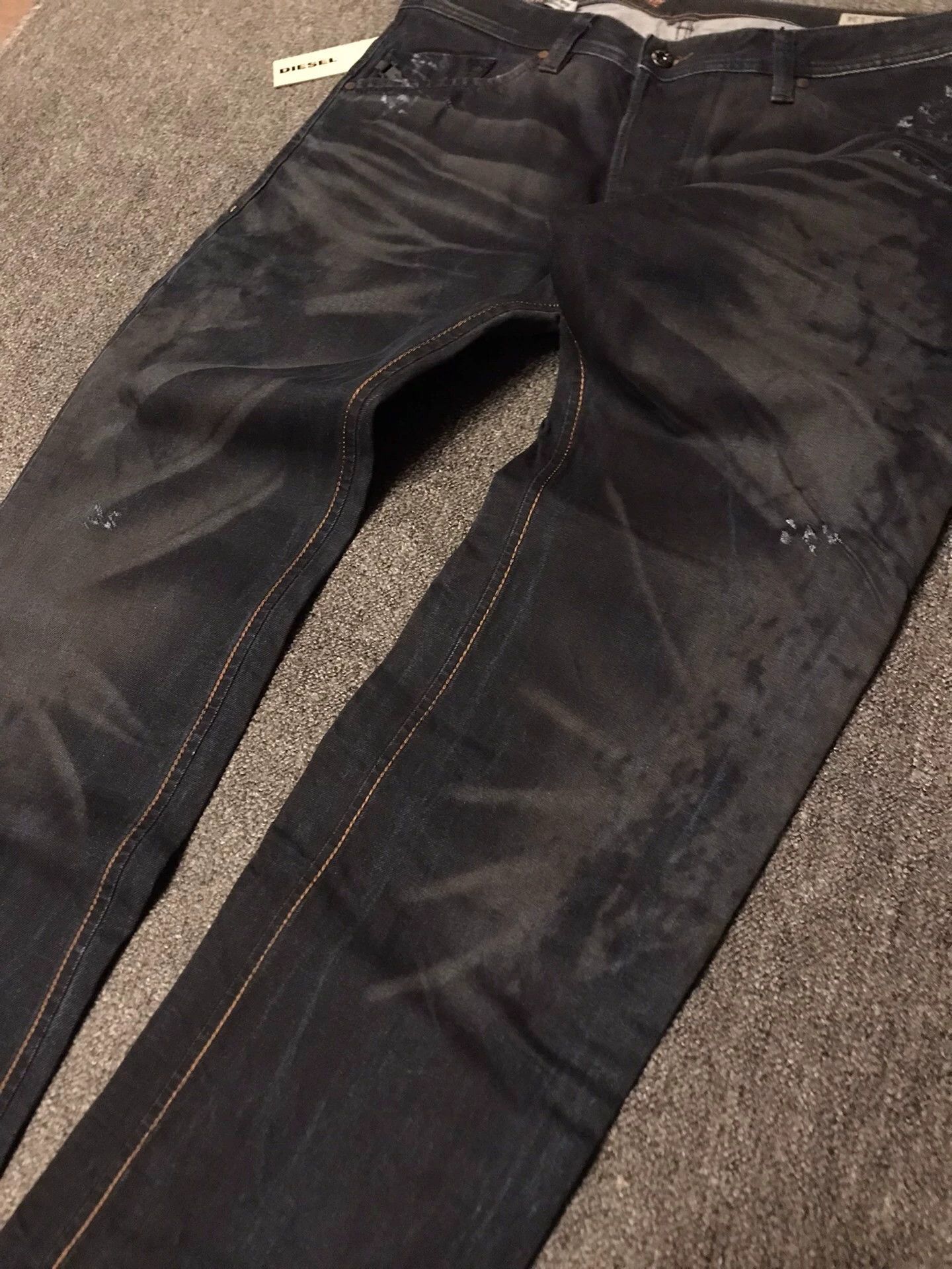 Diesel Diesel New 34W Italy Distressed Jeans Size US 34 / EU 50 - 3 Thumbnail