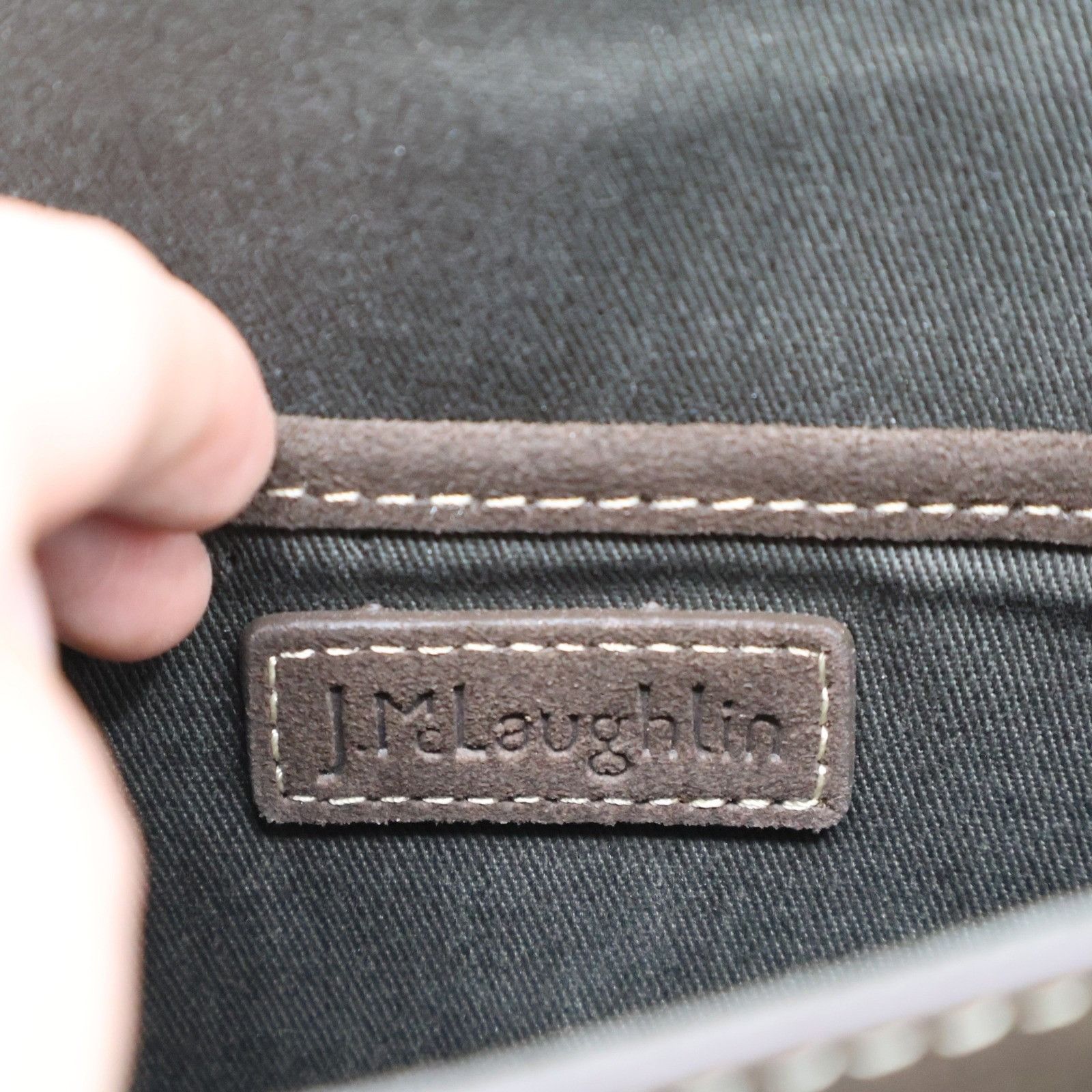J.McLaughlin J McLaughlin Xena Suede Clutch Chocolate Brown Classic Envel Size ONE SIZE - 8 Thumbnail