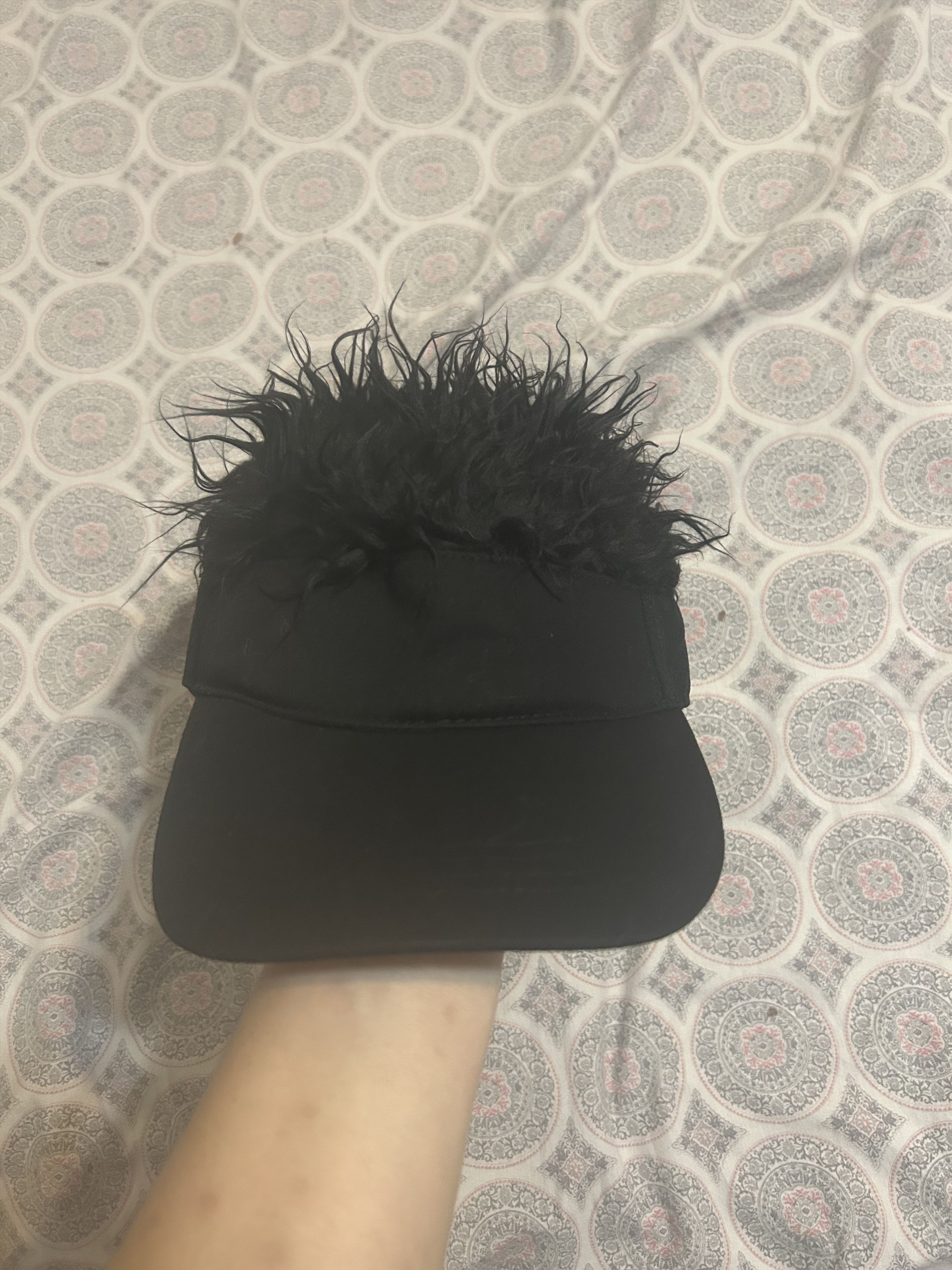 Other Novelty Hair Visor Sun Cap Wig with Spiked Hairs Size ONE SIZE - 1 Thumbnail